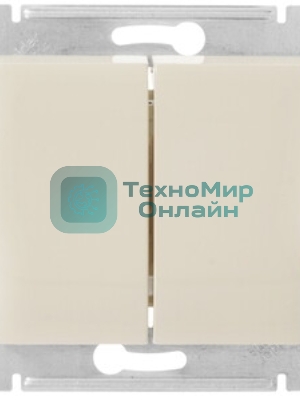 Механизм выключателя 2-кл. СП GLOSSA 10А IP20 10AX беж. SchE GSL000251