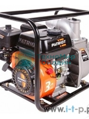 Мотопомпа Patriot MP 3060 S 335101430 Двиг. 4-т, АИ-92, 196сс, 6.5 л.с., самовсас., макс.производит.60 м/ч (1000 л/м), макс.глуб.всас.8 м., макс.нап.30 м., диам.патруб.3
