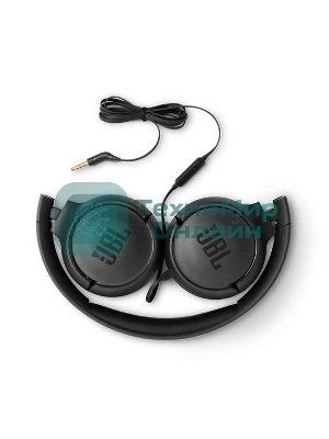 Проводные наушники JBL Tune 500 черный, накладные, jack 3.5 мм, складная конструкция