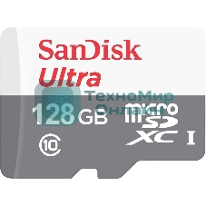 Флеш карта microSD 128Gb SanDisk microSDXC Class 10 Ultra UHS-I 100Mb/s