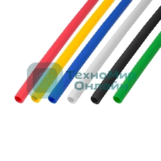 Термоусаживаемые трубки Rexant 4,0/2,0 мм, набор пять цветов, упаковка 50 шт. по 1 м