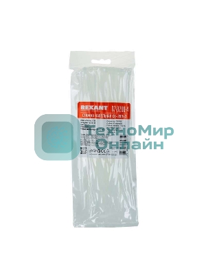 Хомут кабельный Rexant 2.5х200 нейл. белый (уп. 100 шт)