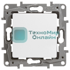 Переключатель с подсветкой, 10AX, бел. ETIKA 