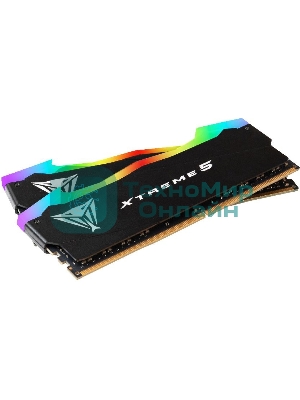 Оперативная память Patriot Viper Xtreme 5, DDR5, 48GB (2x24GB), 8000MHz, CL38, DIMM, с радиаторами, RGB, черный