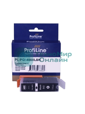Картридж струйный ProfiLine PL-PGI-480XLBK для принтеров Canon Pixma TR7540/TR8540/TS6140/TS6240/TS8140/TS8240/TS9140 с чернилами Black
