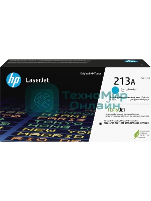 Картридж лазерный HP 213A Cyan Original LaserJet Toner Cartridge