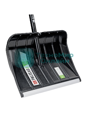 Лопата для уборки снега, полипропилен, 455х345х1330 мм, алюминиевый черенок, BASE Palisad