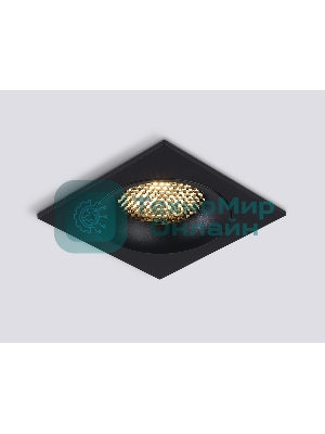 Светильник встраиваемый Ambrella light TN102729 BK черный GU5.3 92*92*23