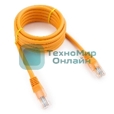 Патч-корд UTP Cablexpert cat.5e, 2м, литой, многожильный, оранжевый