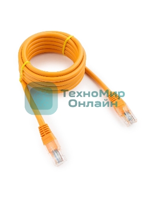 Патч-корд UTP Cablexpert cat.5e, 2м, литой, многожильный, оранжевый