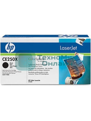 Картридж лазерный HP CE250X черный для CLJ CM3530/CP3525 10500 стр.