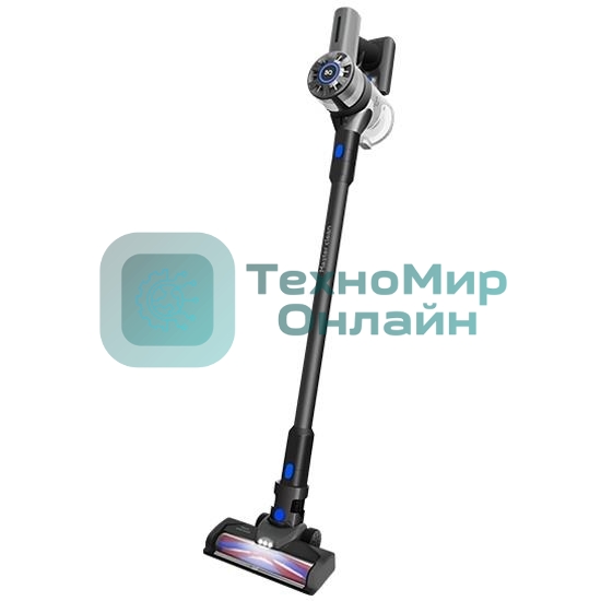 Пылесос вертикальный BQ VC0801H серый, питание от аккумулятора, 40 Вт, уборка сухая, пылесборник 0.5 л, работа от АКБ max 35 мин.