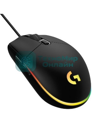 Мышь проводная Logitech G102 LIGHTSYNC черный, 8000 dpi, USB, кнопки - 6