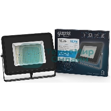 Прожектор светодиодный Gauss Qplus 100Вт 6500К 8500лм IP65 графит. сер. 1/4