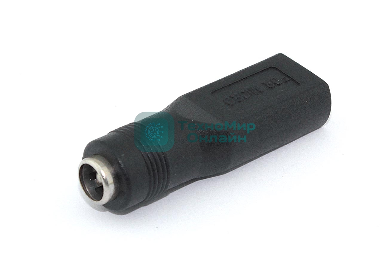 Переходник 5,5х2,5 на Micro USB мама