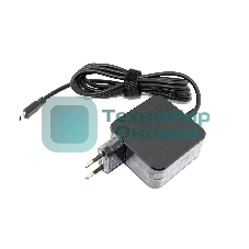 Блок питания (сетевой адаптер) для ноутбуков HP 12V 2A 15V 3A 45W Type-C(квадратный корпус) OEM