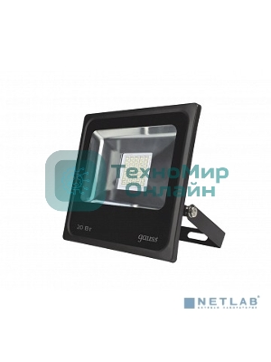 Прожектор светодиодный Gauss Elementary 20Вт 1320лм IP65 6500К черный ПРОМО