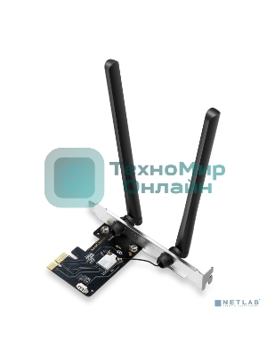 Сетевой адаптер Mercusys MA86XE Трехдиапазонный адаптер PCI Express с поддержкой Bluetooth и Wi-Fi 6E AXE5400