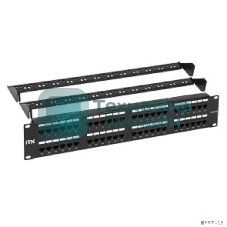 Патч-панель ITK 2U кат. 5Е UTP 48 портов (Dual) с каб. орг-м