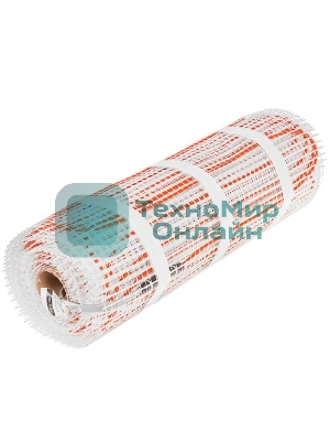 Теплый пол (нагревательный мат) Rexant Extra, площадь10,0 м2 (0,5 х 20,0 метров),1600Вт, (двух жильный)