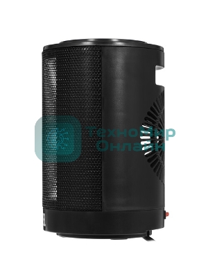 Тепловентилятор керамический Denzel DTFC-1200, черный, 600/1200 Вт, 12 м2, 3 режима, термостат