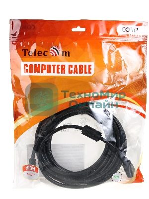 Кабель HDMI-19M - HDMI-19M ver 2.0+3D/Ethernet,2 фильтра 5m Telecom