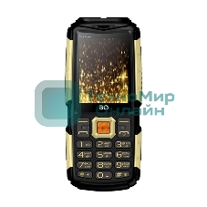 Мобильный телефон BQ-2430 Tank Power черный/золотистый