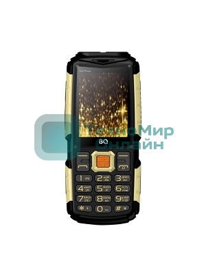 Мобильный телефон BQ-2430 Tank Power черный/золотистый