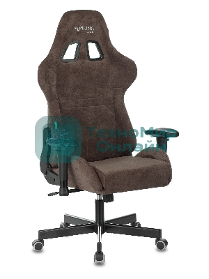 Кресло Бюрократ VIKING KNIGHT LT10 FABRIC коричневый, ткань, 120 кг, механизм качания