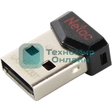 Флешка USB Netac UM81 (NT03UM81N-016G-20BK), 16Gb, USB 2.0, R/W 30/10, черный/красный