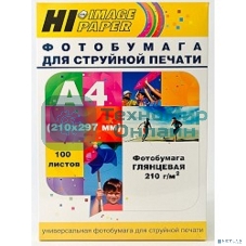 Бумага Hi-Black A200402U Фотобумага глянцевая односторонняя (Hi-image paper) A4, 210 г/м, 100 л. (H210-A4-100)