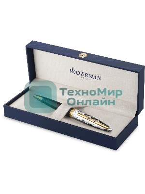 Ручка шариков. Waterman Reflections of Paris Carene DeLuxe (2200946) Black GT M син. черн. подар.кор.