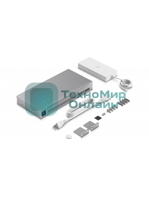 Коммутатор Ubiquiti Networking interface, (12) GbE RJ45 ports (4) 1/2.5 GbE RJ45 ports (2) 10G SFP+ ports; Total non-blocking throughput, 42 Gbps; Switching capacity, 84 Gbps