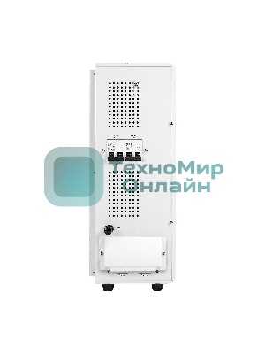 Стабилизатор напряжения настенный ExeGate Master Turbo XV-20000 (20000ВА, вход 80-265В, цветной дисплей, выход 220В±8%, КПД 98%, 5 уровней защиты, задержка, усиленный метал.корпус, 2*Schuko+клем.колодка, RTL)