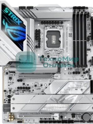 Материнская плата ASUS ROG STRIX Z890-A GAMING WIFI, LGA 1851, Intel Z890, 4xDDR5, 4xSATA, 5xM.2, 1xPCIe 4.0 x16, 1xPCIe 5.0 x16, 1xHDMI, 1xDP, 1x 2.5Gb LAN, 2xUSB-A 3.2 Gen 1, 5xUSB-A 3.2 Gen 2, 1xUSB-C 3.2 Gen 2, 2xThunderbolt 4, 2x3.5 мм, 7.1, ATX