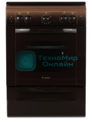 Плита газовая Gefest ПГ 6100-02 0010 коричневый, конфорок 4 шт, духовка 52 л, 60 см x 85 см x 60 см