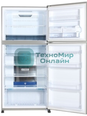 Холодильник Sharp SJ-XG60PMSL серебристый двухкамерный 422/178 л морозилка сверху, No Frost