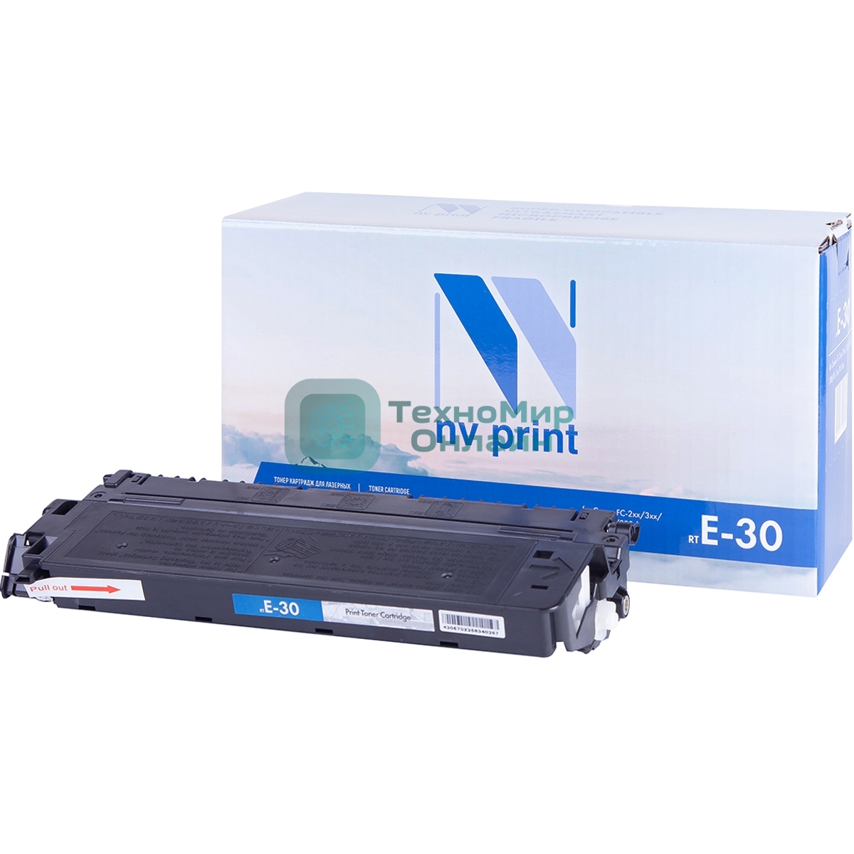 Картридж NVPrint совместимый Canon E-30 для FC-2xx/3xx/530/108/208; PC-7xx; PC-8xx (4000k)