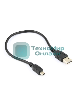 Кабель Gembird/Cablexpert USB 2.0, мультиразъем USB, AM/miniB 5P, 30см, пакет