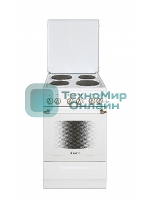 Плита электрическая Gefest ЭП Н Д 5140-01 0121 белый, конфорок 4 шт, духовка 55 л, 50 см x 85 см x 58.5 см