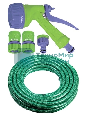 Набор поливочный Palisad шланг 3/4'' 15м 7-реж пистолет соед адаптер