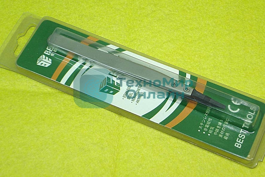 Пинцет Best BST-242 прямой антистатический 130 мм