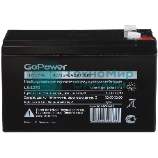 Аккумулятор свинцово-кислотный GoPower LA-1272 12V 7.2Ah