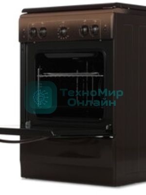 Плита газовая Gefest ПГ 6100-02 0010 коричневый, конфорок 4 шт, духовка 52 л, 60 см x 85 см x 60 см