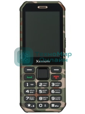 Мобильный телефон Xenium X300 зеленый камуфляж