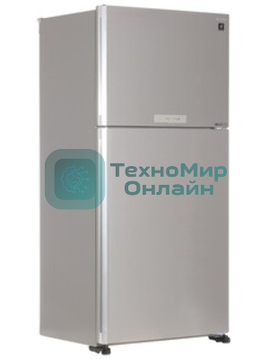 Холодильник Sharp SJ-XG60PMSL серебристый двухкамерный 422/178 л морозилка сверху, No Frost