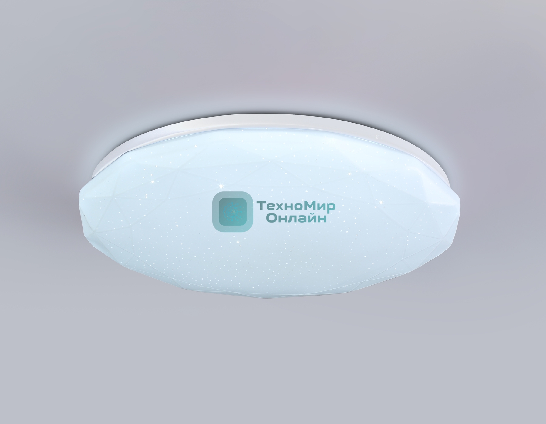 Светодиодный светильник RGB Ambrella light FZ417 WH белый IP20 46W 3000K-6500K+RGB D380*60 (ПДУ ИК)