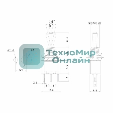 Тумблер Rexant 250V 3А (3c) ON-OFF-ON однополюсный Micro