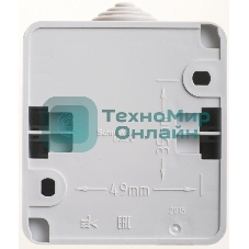 Выключатель 2-кл. ОП Этюд 10А IP44 сер. SchE BA10-042C