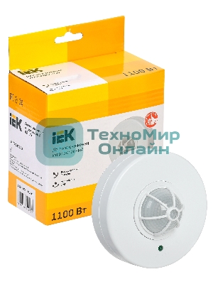 Датчик движения IEK ДД 024белый, 1100Вт